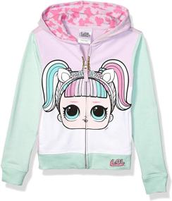 img 4 attached to L.O.L. Surprise! Theater Club Unicorn Big Face Zip-up Hoodie: A Magical Delight for Girls