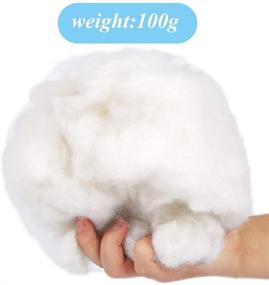 img 3 attached to 🧵 BUTUZE Polyester Fiber, 100g/3.5oz Premium Fill for Dolls, Pillows & DIY Crafts - High Resilience, Comfortable & Recyclable