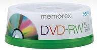 💿 high-quality memorex 4x dvd-rw media for optimal data storage logo