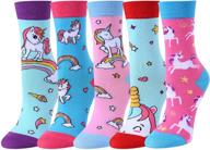 zmart girls funny cozy mermaid, unicorn & animal socks - cute gifts for kids! logo