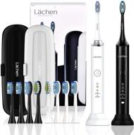 lächen electric toothbrush double pack: sonic toothbrushes with 10 brush heads, 5 modes, smart timer, usb rechargeable - ideal for adults! logo