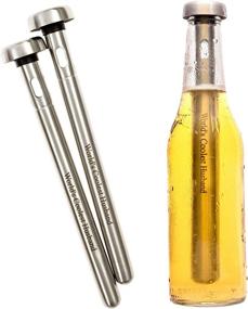 img 4 attached to World's Coolest Husband - Brew House Chillers - 2 Stainless Steel Beer Chilling Sticks - Gift Set
