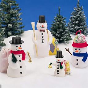 img 2 attached to Winter Wonderland Craft Kit: 600 Pcs Snowman DIY Supplies for Kids Holiday Party Décor & Gifts