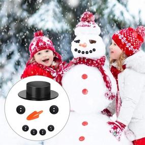 img 1 attached to Winter Wonderland Craft Kit: 600 Pcs Snowman DIY Supplies for Kids Holiday Party Décor & Gifts