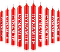 🎉 30-piece dynamite birthday candle set: perfect party and cake decoration for birthdays, baby showers, weddings, and video game parties logo