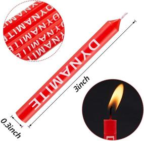 img 3 attached to 🎉 30-Piece Dynamite Birthday Candle Set: Perfect Party and Cake Decoration for Birthdays, Baby Showers, Weddings, and Video Game Parties