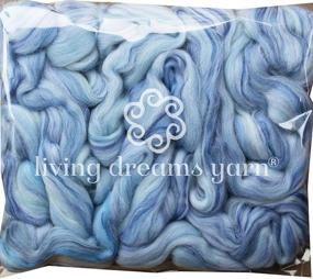 img 2 attached to 🧶 Alaska Glaciers Merino Bamboo Fiber Blend: Premium Soft Combed Top Roving for Crafting, Felting, Soap Making, and Dryer Balls
