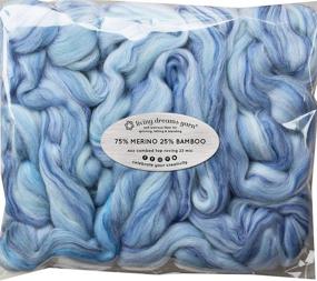 img 4 attached to 🧶 Alaska Glaciers Merino Bamboo Fiber Blend: Premium Soft Combed Top Roving for Crafting, Felting, Soap Making, and Dryer Balls