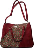 🌸 mistera cork women tote handbag: flower pattern vegan, adjustable shoulder - lightweight, durable, and natural cork material logo