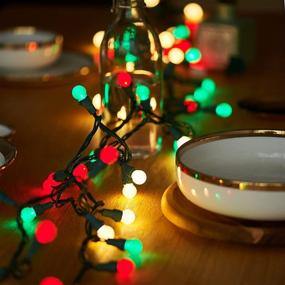 img 1 attached to MIYA LIFE 19ft Christmas Globe String Lights: 70 LEDs Multicolor for Indoor Outdoor Shopwindow Home Party Winter Decorations, Perfect to Celebrate Christmas Eve