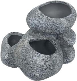 img 4 attached to AQUA Ceramic Bonsai Stone Large