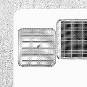 img 1 attached to 🔥 Tatuo Stainless Steel Mesh RV Furnace and Water Heater Vent Cover - Includes Installation Tool (4.5 x 4.5 Inch)