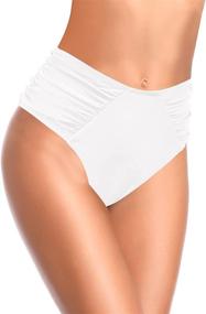 img 3 attached to SHEKINI Womens Ruched Bikini Bottoms Women's Clothing in Swimsuits & Cover Ups