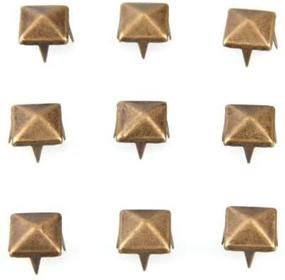 img 1 attached to Vikeva Brass Pyramid Nailheads Spikes