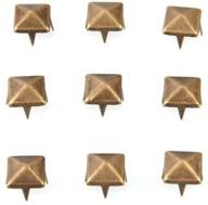 vikeva brass pyramid nailheads spikes logo