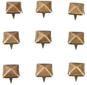 img 3 attached to Vikeva Brass Pyramid Nailheads Spikes