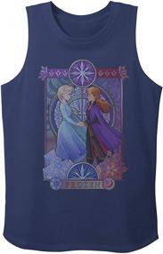 img 1 attached to Футболка для девочек Disney Navy - Стильная 👚 Одежда для девочек среднего размера: Найдите модные топы, футболки и блузки!