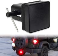hitch lights 15 leds black lens: ultimate trailer light 🚗 cover with strobe mode for truck suv pickup (trailer lights ly039-2) logo