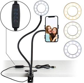 img 4 attached to 📸 Aduro U-Stream Selfie Ring Light: Идеальный набор для прямых трансляций для блогеров!