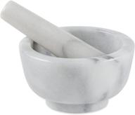 🔳 rsvp white marble mortar and pestle set логотип