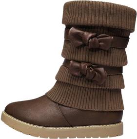 img 2 attached to 👢 Stay cozy and stylish with DREAM PAIRS Winter Boots Klove Boys' Shoes