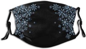 img 4 attached to ❄️ Stylish Snowflake Christmas Balaclavas: Reusable Women's Accessories for Winter Fashion