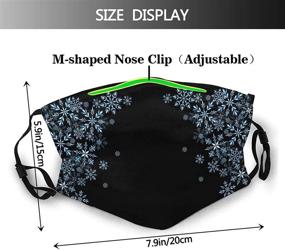 img 3 attached to ❄️ Stylish Snowflake Christmas Balaclavas: Reusable Women's Accessories for Winter Fashion