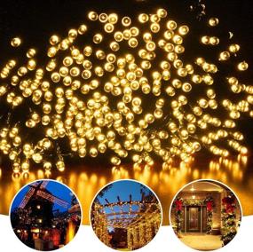 img 3 attached to 🌟 Tcamp 164Ft 500 LED Solar Christmas Lights: Remote Controlled Fairy Lights for Outdoor Garden Decoration