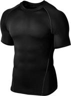 🏃 optimized for seo: quick-dry compression baselayer running shirt for men by defender cool dry logo