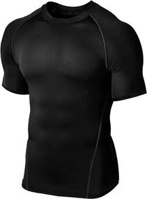 img 4 attached to 🏃 Optimized for SEO: Quick-Dry Compression Baselayer Running Shirt for Men by Defender Cool Dry