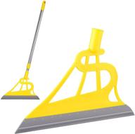 🔸 tiietone multifunction broom: 2-in-1 sweeper for easy removal of water, pet hair, floor mop, and squeegee broom - ideal for kitchen, living room, and bathroom (yellow) logo