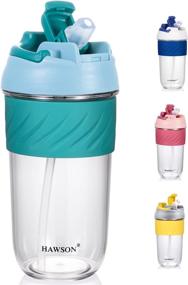 img 4 attached to School Kids' BPA Free Tritan Water Bottle – 15oz, Cute Design, Straw, Spill and Leak-Proof, Easy to Clean