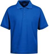 👔 top-grade boys school uniform: stain guard polo shirt for a sharp & sturdy look logo