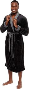 img 4 attached to 👘 Men's Clothing Kimono Collar Bathrobe by Ross Michaels