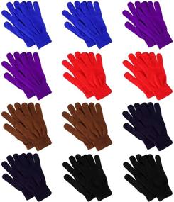 img 4 attached to 🧤 Men's Winter Magic Gloves: Stretchy Mix Colour Accessories for Cold Weather