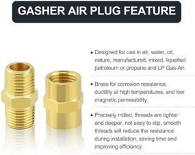 img 1 attached to 💪 Gasher Metals Fitting Nipple Thread: Enhanced Performance and Durability