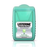 🌬️ larger-pack listerine fresh burst pocketpaks breath strips, 144 count in total logo
