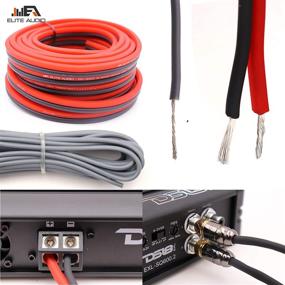 img 1 attached to 🔌 Elite Audio 4 Gauge Pro Amp Kit EA-PROK4: Complete OFC Wiring Kit for Powerful 4000 Watt Amplifier Installation with 0 Ga Copper Wire, Copper RCA Interconnects, and OFC Speaker Wire