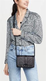img 2 attached to 👜 Chic and Compact: Rebecca Minkoff Women's Chevron Quilted Small Love Cross Body Bag