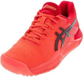 img 4 attached to ASICS Women's Gel Resolution Sunrise Eclipse Black Shoes - Athletic Footwear