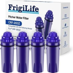 img 4 attached to 🚰 FrigiLife CRF-950Z 4PACK Water Filter Replacement | Compatible with PUR CRF950Z, DS-1800Z, PPT700W, CR-1100C, PPT711W, CR-6000C, PPT710W, PPF900Z | Suitable for PUR Pitchers & Dispensers