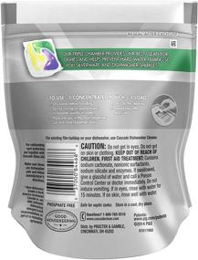 img 3 attached to 🍋 Cascade Platinum ActionPacs Lemon Burst Scent Dishwasher Detergent - 12 Count, 7.1 oz: Powerful Cleaning for Sparkling Dishes