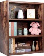 📚 tomcare bookshelf: stylish 3 shelf wooden bookcase for efficient storage, 31.5 inch height, ideal for kids, living room, bedroom logo