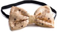 🎀 silver flashing boys' bow tie accessories by dress up america logo