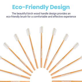 img 2 attached to 🦷 Ortho-Buddy Orthodontic Toothbrush: Ultra-soft Nylon Bristles with Birch Wood Handle for Braces (Teens & Adults)