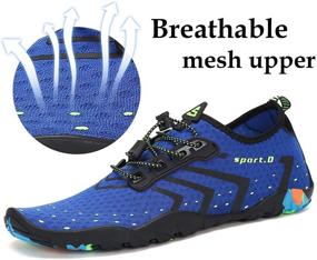 img 3 attached to 🏖️ Mishansha Unisex Water Shoes: Quick-Dry Barefoot Footwear for Beach, Swim, Dive, Kayak, Surf, Windsurf, Aqua Sports