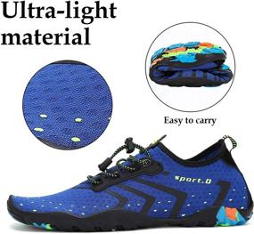 img 2 attached to 🏖️ Mishansha Unisex Water Shoes: Quick-Dry Barefoot Footwear for Beach, Swim, Dive, Kayak, Surf, Windsurf, Aqua Sports