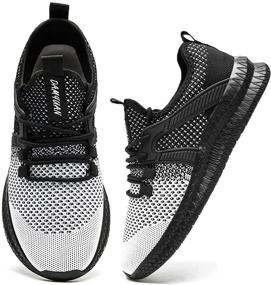 img 4 attached to QIWXJLO Sneakers Athletic Lightweight Shoes All Men's Shoes