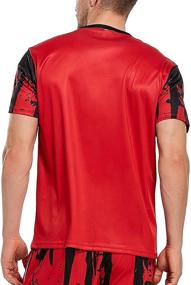 img 3 attached to Ampeo Splash Ink Printed Athletic Running Men's Clothing for Active