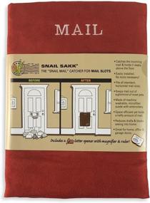 img 4 attached to 📪 SNAIL SAKK: Mail Catcher for Mail Slots - RED. Say Goodbye to mail on the floor! Effectively reduces drafts, ensures privacy, and more. No tools or screws required. Ideal for Home, Office, and Garage Doors. (Basket, Bag)